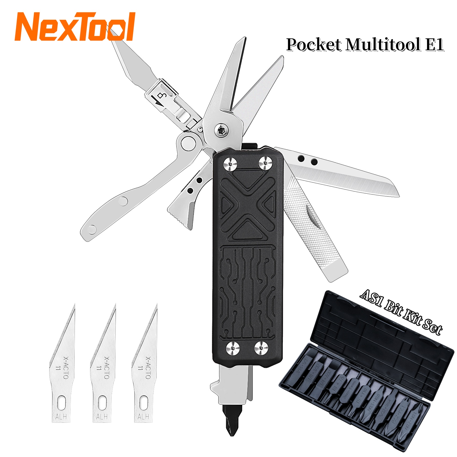 Xiaomi Power Tools - NexTool 10 In 1 Pocket Multitool