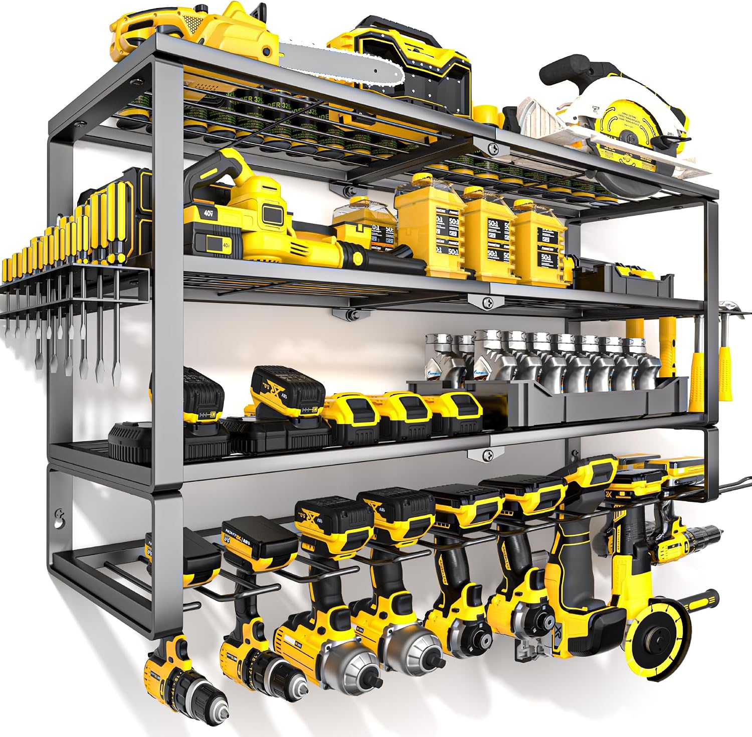 Power Tools Station - Large Power Tool Organizer Wall Mount,