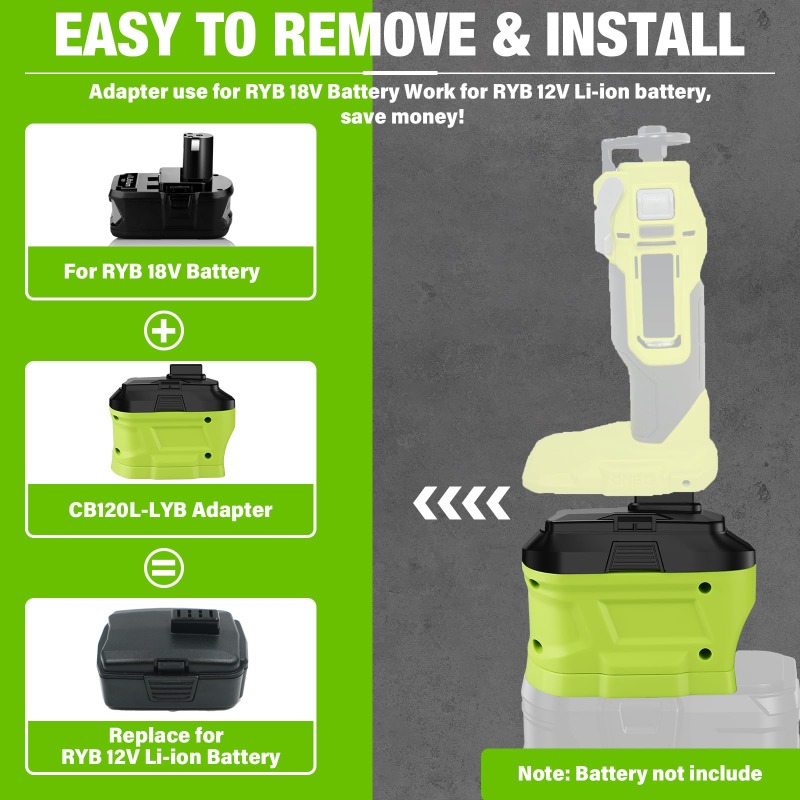 HAKSINKY Battery Adapter for R - Power Tools Ryobi ulasan dan harga