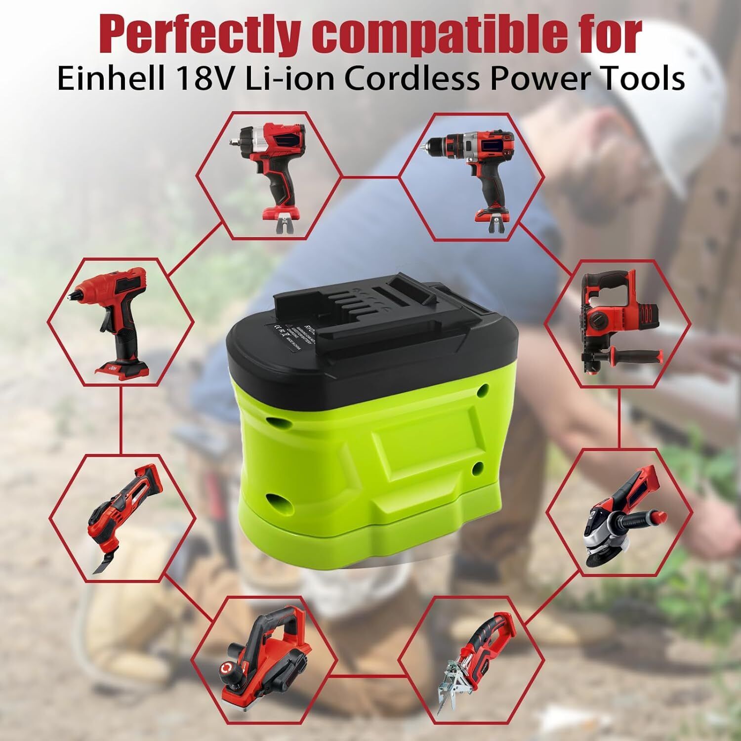 Battery Adapter for Ryobi 18V  - Power Tools Ryobi ulasan dan harga