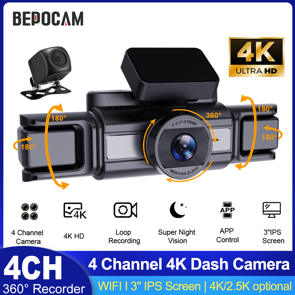 BEPOCAM 4CH 4K Dash Camera for - Power Tools Germany ulasan dan harga