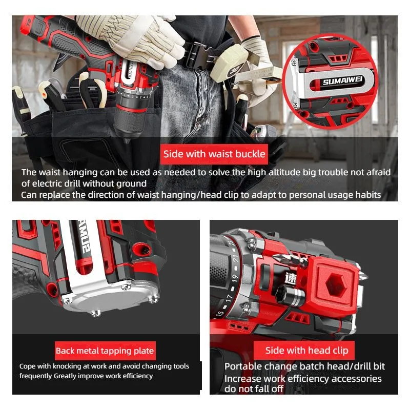Brushless Electric Drill Tappi - Power Tools Ingco ulasan dan harga