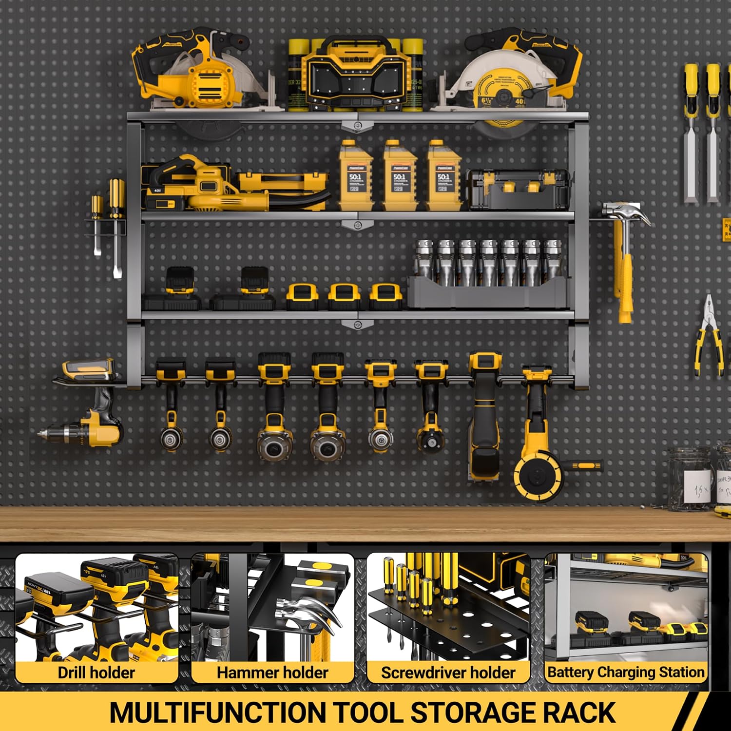Large Power Tool Organizer Wal - Power Tools Station ulasan dan harga