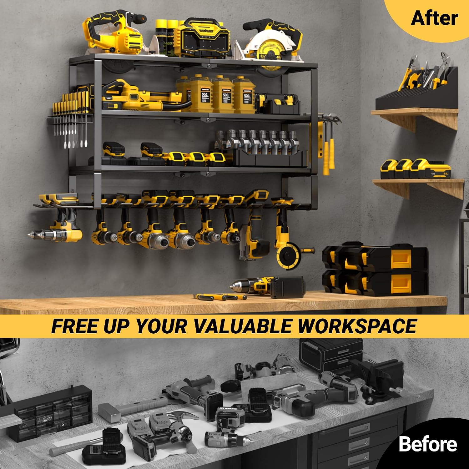 Large Power Tool Organizer Wal - Power Tools Station ulasan dan harga