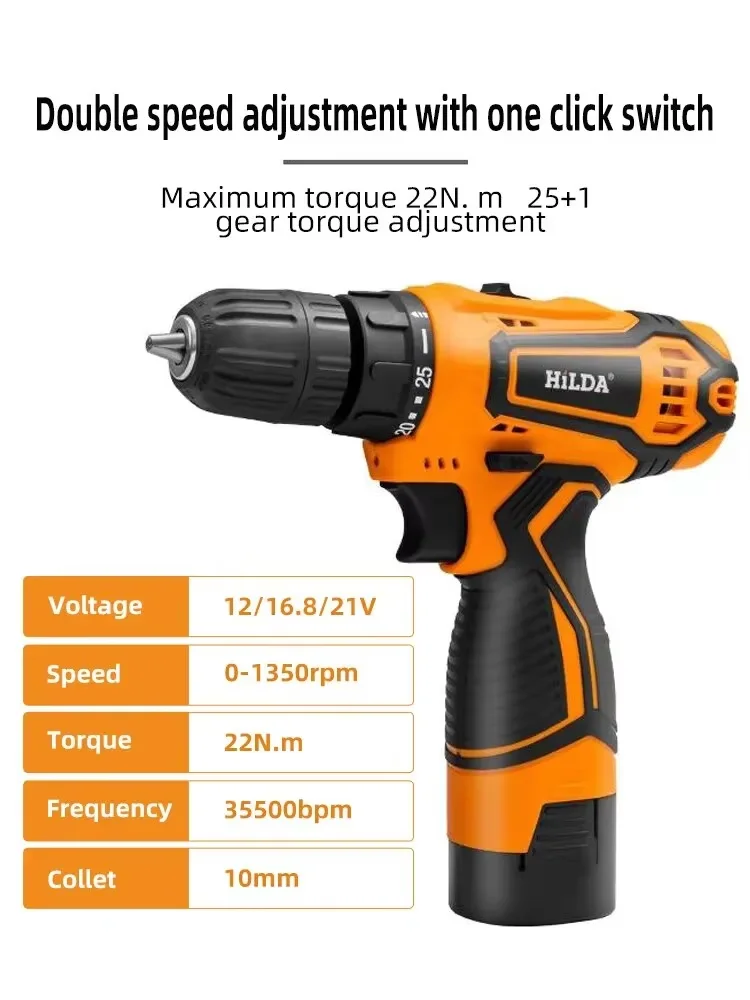 HILDA 12V/16.8V Cordless Drill - Power Tools You Must Have ulasan dan harga