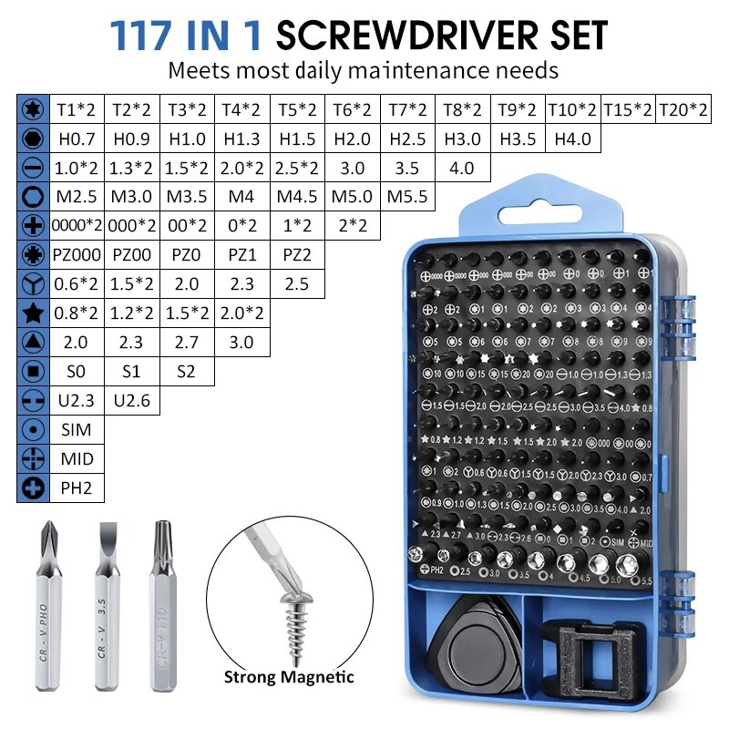 115/117 in 1 Precision Screwdr - Xiaomi Power Tools ulasan dan harga