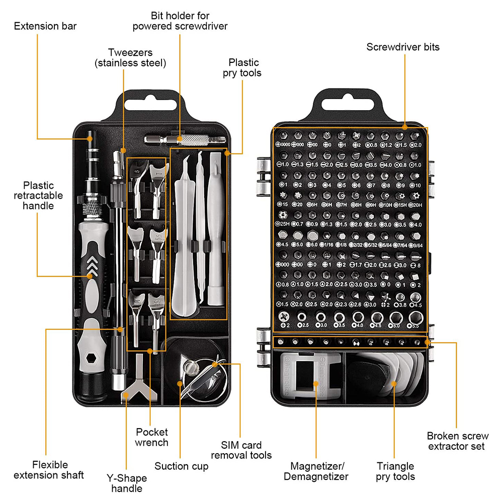 25/115/135/140 in1 Precision S - Xiaomi Power Tools ulasan dan harga