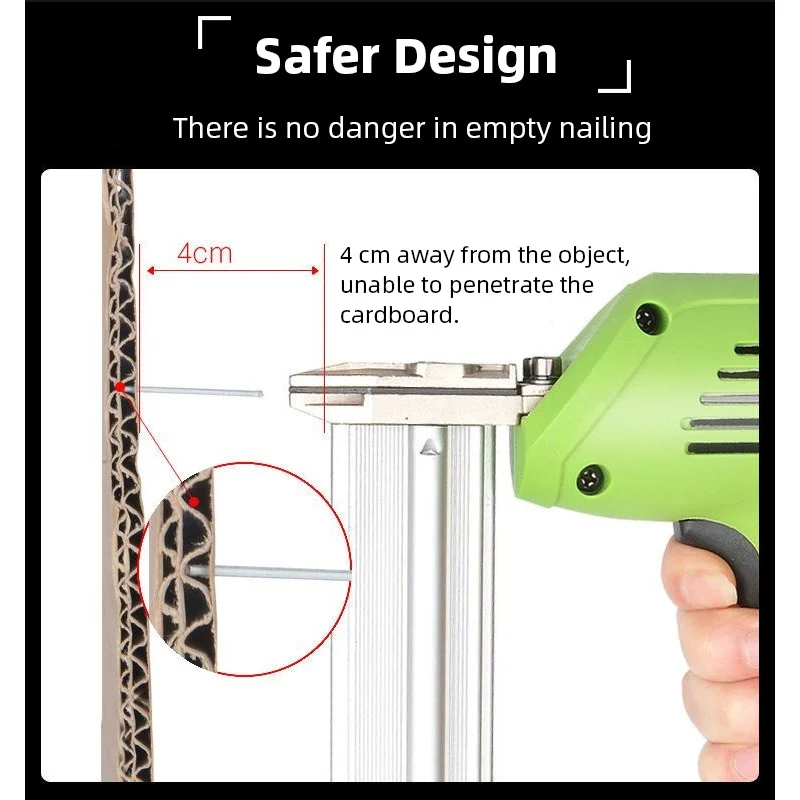 220V Electric Nail Gun Nailing - Staple Gun Electric ulasan dan harga