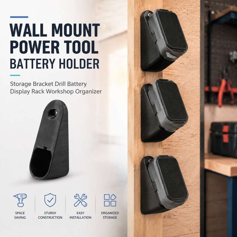Wall Mount Power Tool Battery  - Power Tools Display Rack ulasan dan harga