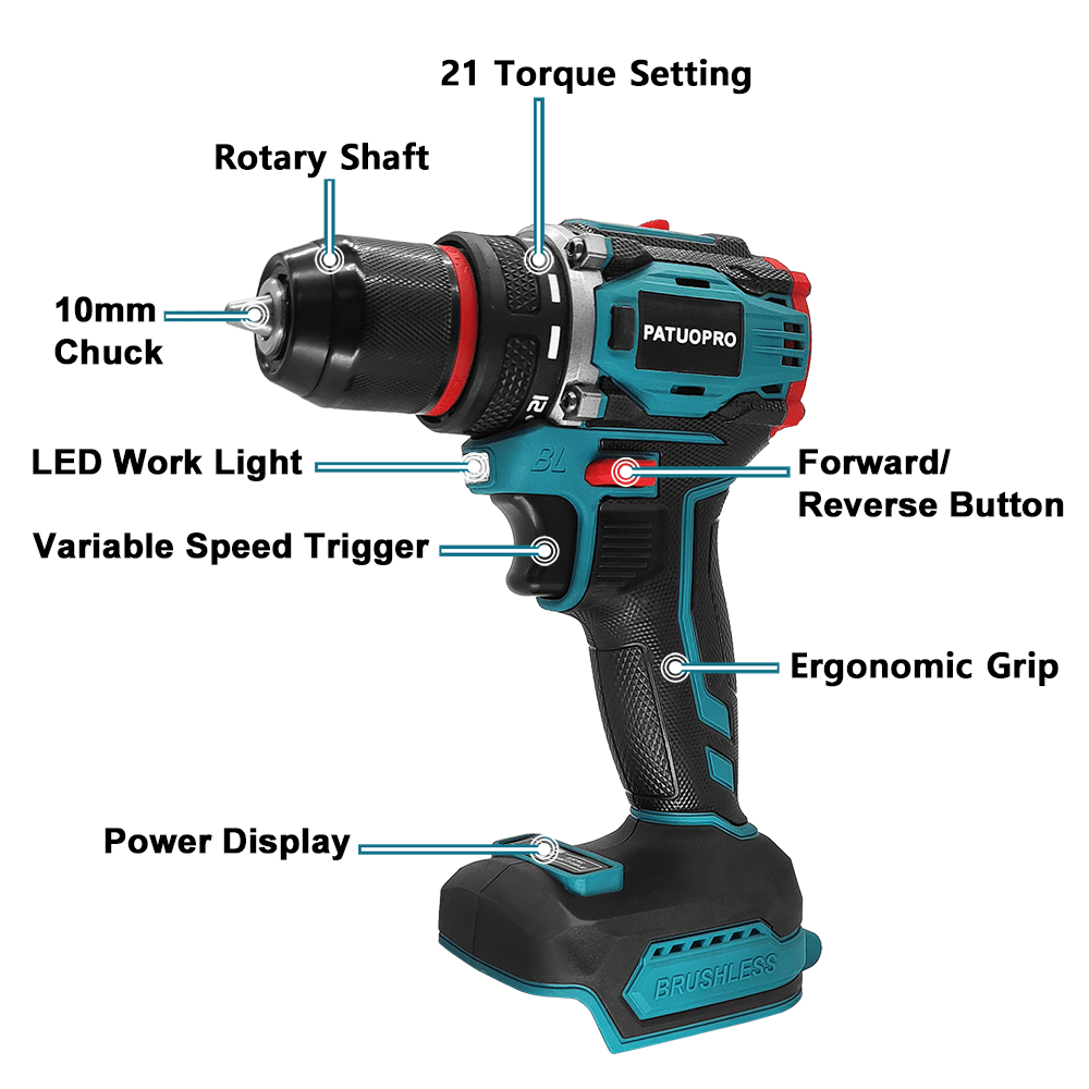 PATUOPRO 21V Wireless Brushles - Power Tools Ingco ulasan dan harga