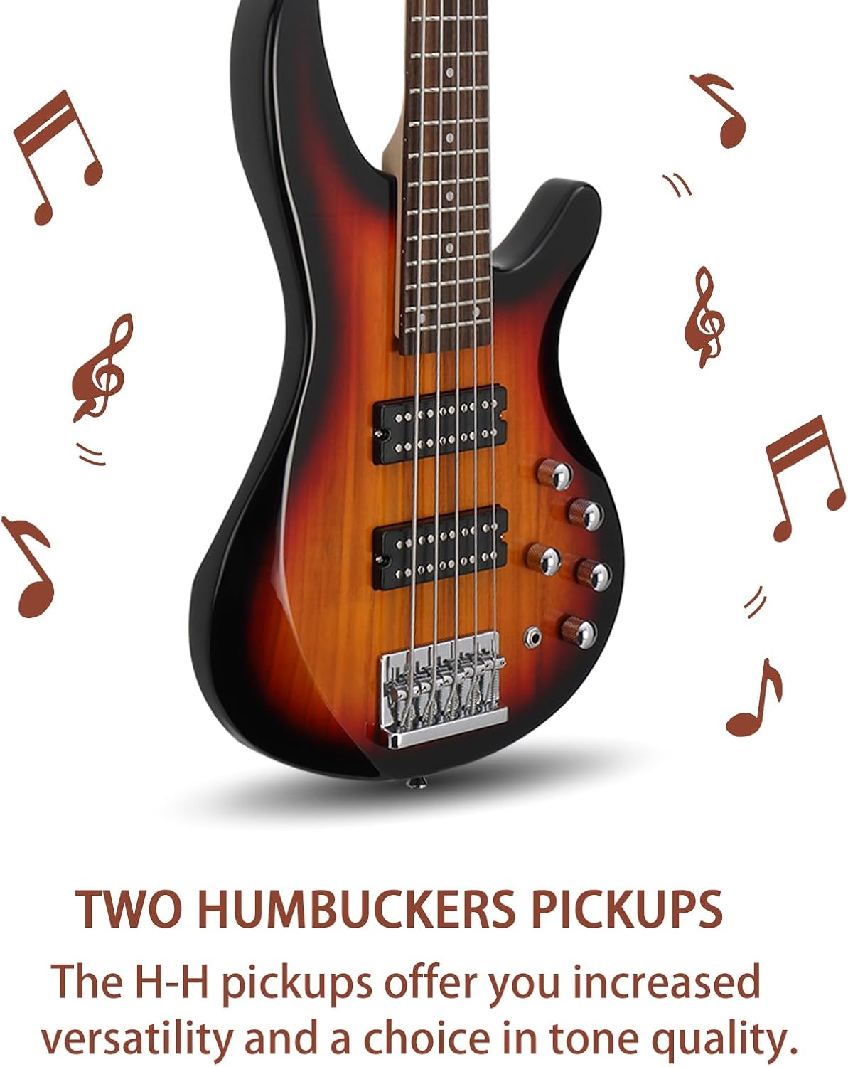 5-String Electric Bass Guitar, - Bag Power Tools ulasan dan harga