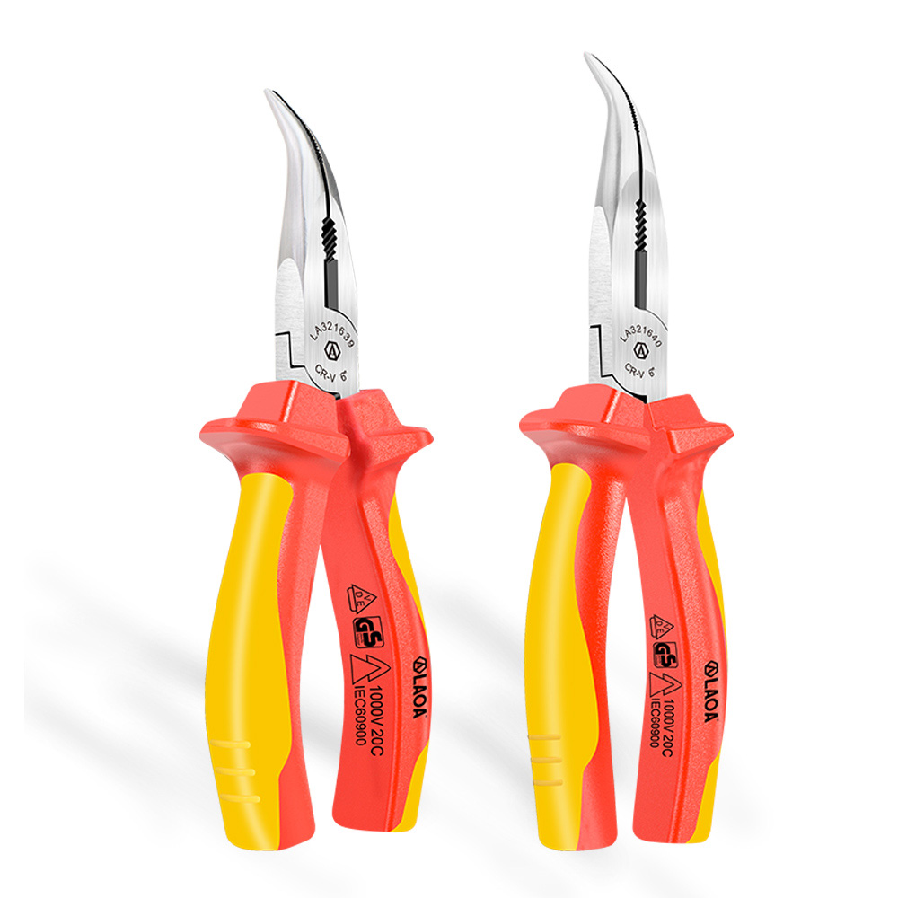 Insulated Curved Needle Nose P - Power Tools Germany ulasan dan harga