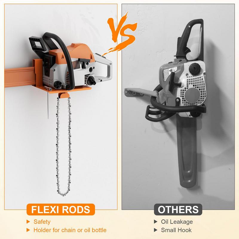 Chainsaw Wall Mount Hanger Hea - Power Tools Display Rack ulasan dan harga