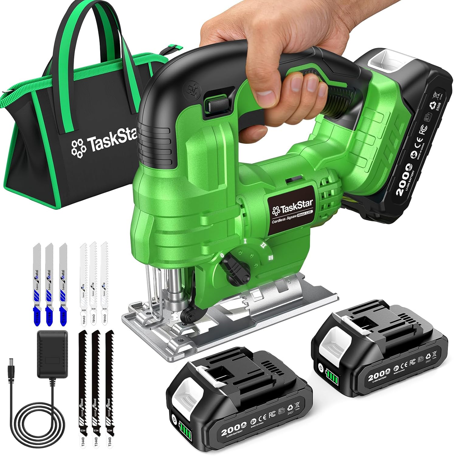 Taskstar Cordless Jig Saw Tool - Jigsaw Orbital Blade ulasan dan harga