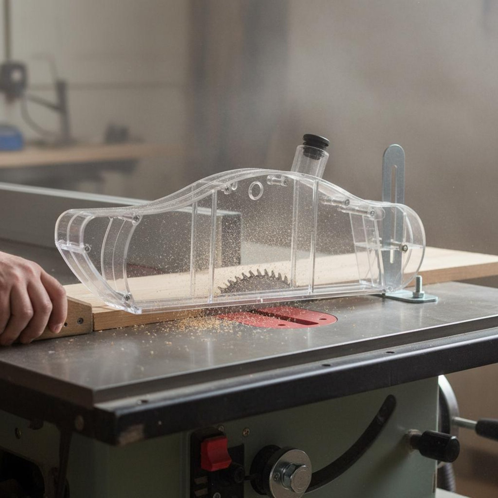 Table Saw Dust Guard Transpare - Power Tools Safety ulasan dan harga