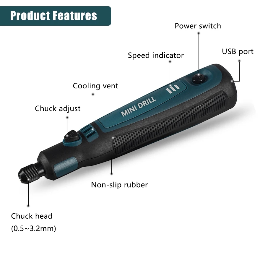 Cordless Electric Drill Grinde - Power Tools Ingco ulasan dan harga