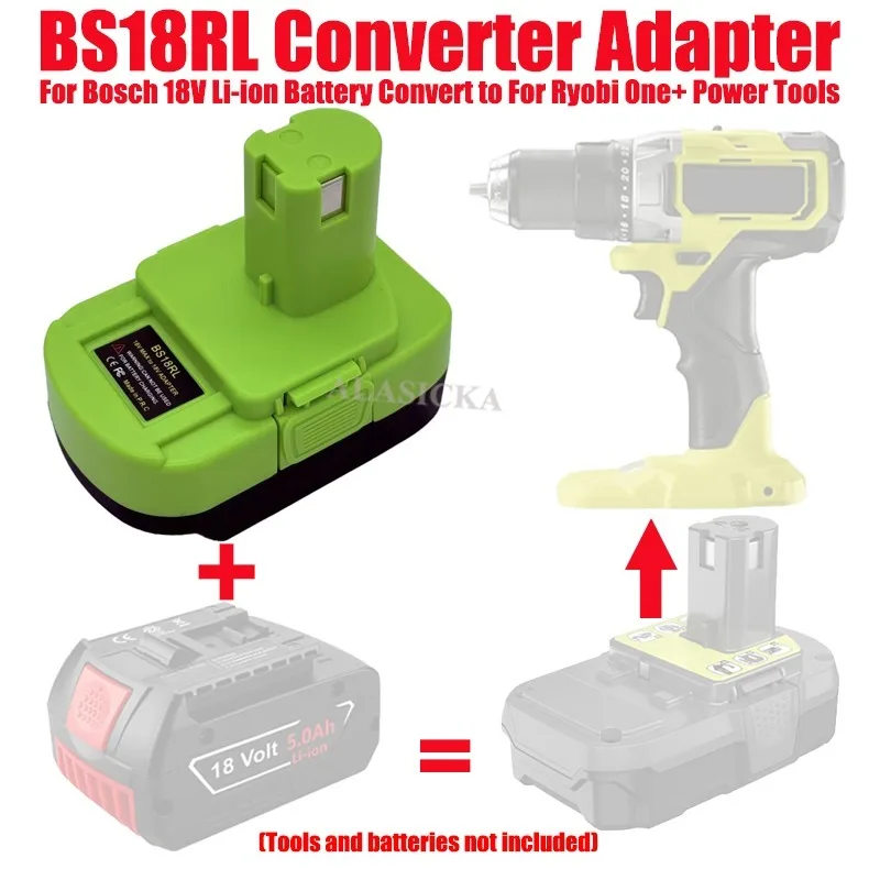 BS18RL Battery Adapter Convert - Power Tools Ryobi ulasan dan harga