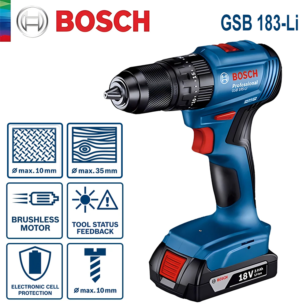 Bosch GSB 183-LI Electric Dril - Power Tools In Electrical ulasan dan harga
