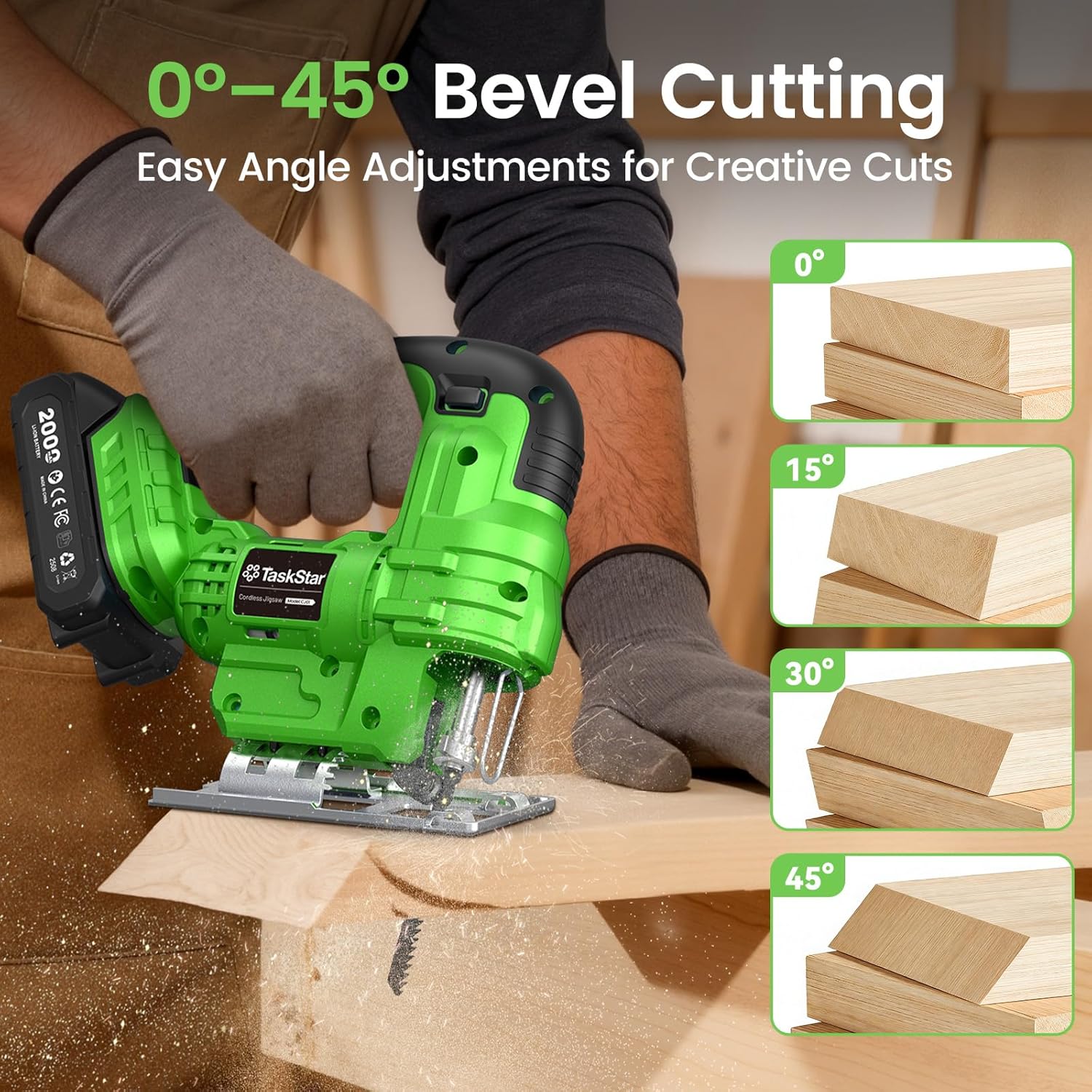 Taskstar Cordless Jig Saw Tool - Jigsaw Orbital Blade ulasan dan harga